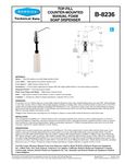 Bobrick 8236 specsheet Bobrick 8236 specsheet