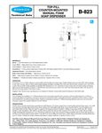 Bobrick 823 spec sheet