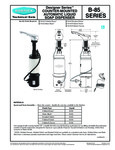 B-85 Series Spec Sheet B-85 Series Spec Sheet