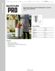 Backyard Pro 554BP30AL Specsheet Backyard Pro 554BP30AL Specsheet