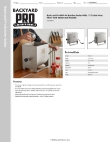 Backyard Pro Butcher Series MM-301070 Specsheet Backyard Pro Butcher Series MM-301070 Specsheet