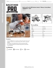 Backyard Pro Butcher Series 554SL109E Specsheet