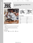 Backyard Pro Butcher Series 554SL112E Specsheet