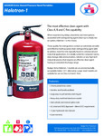 Badger Halotron-1 Extinguishers Specsheet