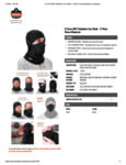 BALACLAVA FACE MASK - 2-PC FLEECE NEOPRENE - BLACK Spec Sheet BALACLAVA FACE MASK - 2-PC FLEECE NEOPRENE - BLACK Spec Sheet