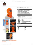 BALACLAVA FACE MASK - FLEECE - Spec Sheet