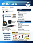 Ballymore BM-EPJ-44S-27 Spec Sheet Ballymore BM-EPJ-44S-27 Spec Sheet