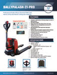 BALLYPAL45N-21-PRO Spec Sheet BALLYPAL45N-21-PRO Spec Sheet
