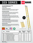 Bauer 333 Series Ladders SS Bauer 333 Series Ladders SS