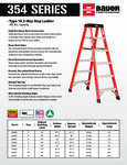 Bauer 354 Series - Fiberglass 1A Two-Way Ladders SS