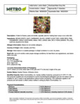 Bean Soup Mix Specsheet