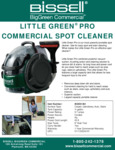 BGSS1481 Spot Cleaner SpecSheet BGSS1481 Spot Cleaner SpecSheet