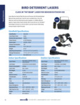 BIRD DETERRENT LASERS Specs BIRD DETERRENT LASERS Specs