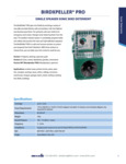 BIRDXPELLER® PRO spec sheet BIRDXPELLER® PRO spec sheet