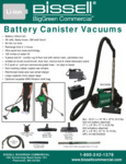 Bissell Commercial BGC3000B Specsheet