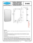 Bobrick 942 Specsheet