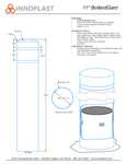 Innoplast Bollardgard Round Bollard Covers spec sheet
