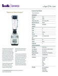 Breville CBL920 Spec Sheet