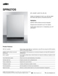 Spec Sheet-SPR627OS Spec Sheet-SPR627OS