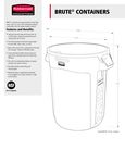 Brute Trash Cans and Accessories