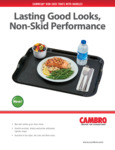 Cambro Camwear Non-Skid Trays with Handles specsheet Cambro Camwear Non-Skid Trays with Handles specsheet