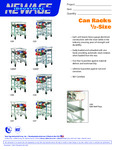 New Age Industrial Can Rack Specsheet