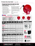 PREMIUM DUTY HOSE REEL spec sheet