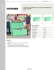CaterGator 215CG170SF Specsheet CaterGator 215CG170SF Specsheet