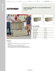CaterGator 215CG170TAN Specsheet CaterGator 215CG170TAN Specsheet