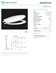 Centoco 1600BP8-001 Spec Sheet
