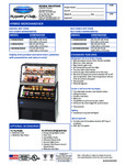 Federal CH3628-RSS3SC Hybrid Merchandiser Spec Sheet Federal CH3628-RSS3SC Hybrid Merchandiser Spec Sheet