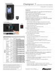 Champion 7 UC Spec Sheet Champion 7 UC Spec Sheet