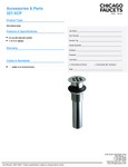 Chicago Faucets Grid Strainer Specs Chicago Faucets Grid Strainer Specs