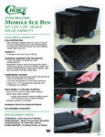 Choice 176ICBN125BK Mobile Ice Bin Specsheet