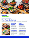 ClearView® MealMaster® Two-Piece Containers Spec Sheet ClearView® MealMaster® Two-Piece Containers Spec Sheet