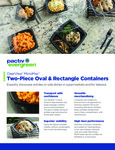 ClearView® MicroMax® Two-Piece Oval & Rectangle Containers Spec Sheet