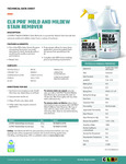 CLR Pro Mold and Mildew Stain Remover Tech Data Sheet CLR Pro Mold and Mildew Stain Remover Tech Data Sheet