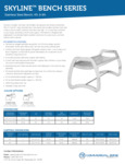 Commercial Zone Skyline Bench Specs