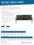 Commercial Zone Skyline Black Bench Specs Commercial Zone Skyline Black Bench Specs