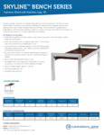 Commercial Zone Wood Skyline Bench Specs