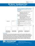 Condiment Cart Spec Sheet