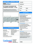 Continental Refrigerator RA93N12-D Spec Sheet