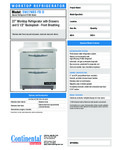 Continental_Refrigerator_SW27NBS-FB-D.SpecSheet Continental_Refrigerator_SW27NBS-FB-D.SpecSheet