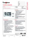 Convotherm C4ET6.20EB DD Full Size Elextric Combi Oven Spec Sheet Convotherm C4ET6.20EB DD Full Size Elextric Combi Oven Spec Sheet