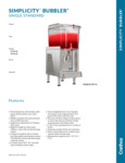 Crathco CS-1D-16 Series Spec Sheet Crathco CS-1D-16 Series Spec Sheet
