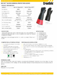 CrewSafe - Red Hot Gloves (Data) Spec Sheet