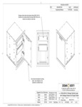 Crown Verity IBILC-GH-1D Infinite Series Large Built-In Cabinet with Garbage Holder and One Drawer Line Drawing Crown Verity IBILC-GH-1D Infinite Series Large Built-In Cabinet with Garbage Holder and One Drawer Line Drawing