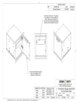 Crown Verity IBISC-1D Infinite Series Small Built-In Cabinet with Single Drawer Line Drawing Crown Verity IBISC-1D Infinite Series Small Built-In Cabinet with Single Drawer Line Drawing