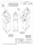 Crown Verity IBISC-SK-1D Infinite Series Small Built-In Cabinet with Sink and One Drawer Line Drawing Crown Verity IBISC-SK-1D Infinite Series Small Built-In Cabinet with Sink and One Drawer Line Drawing