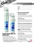 CSC5, CSC10, CSC15 water filtration spec sheet